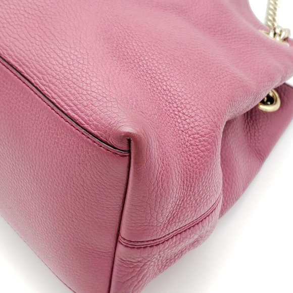 Authentic Gucci GG Soho on Chain Medium Pink Shoulder Bag - Picture 10 of 16